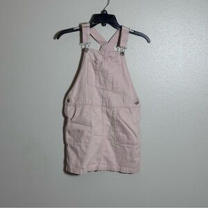 H&M Kids Girls Denim‎ Light Pink Pinafore Sleeveless Overall Dress size 10